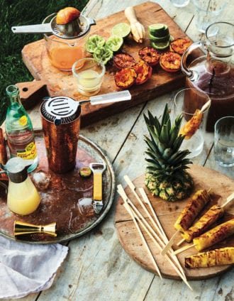 grilling for cocktails