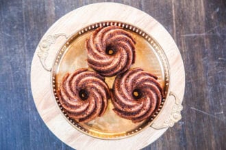 Persimmon Rum Pudding Cake