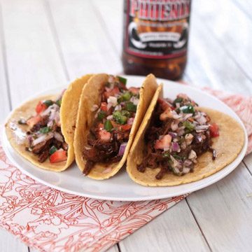stout-braised beef tacos