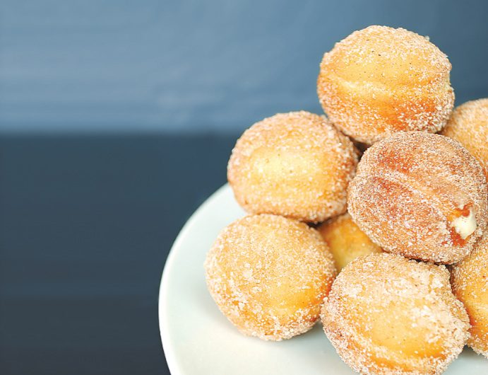 rum cream-filled donuts