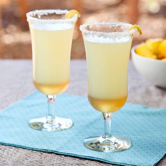 sparkling lemon ginger mocktail