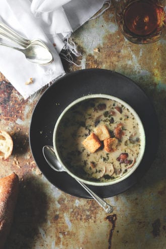 Mushroom Thyme Sherry Soup - Imbibe Magazine