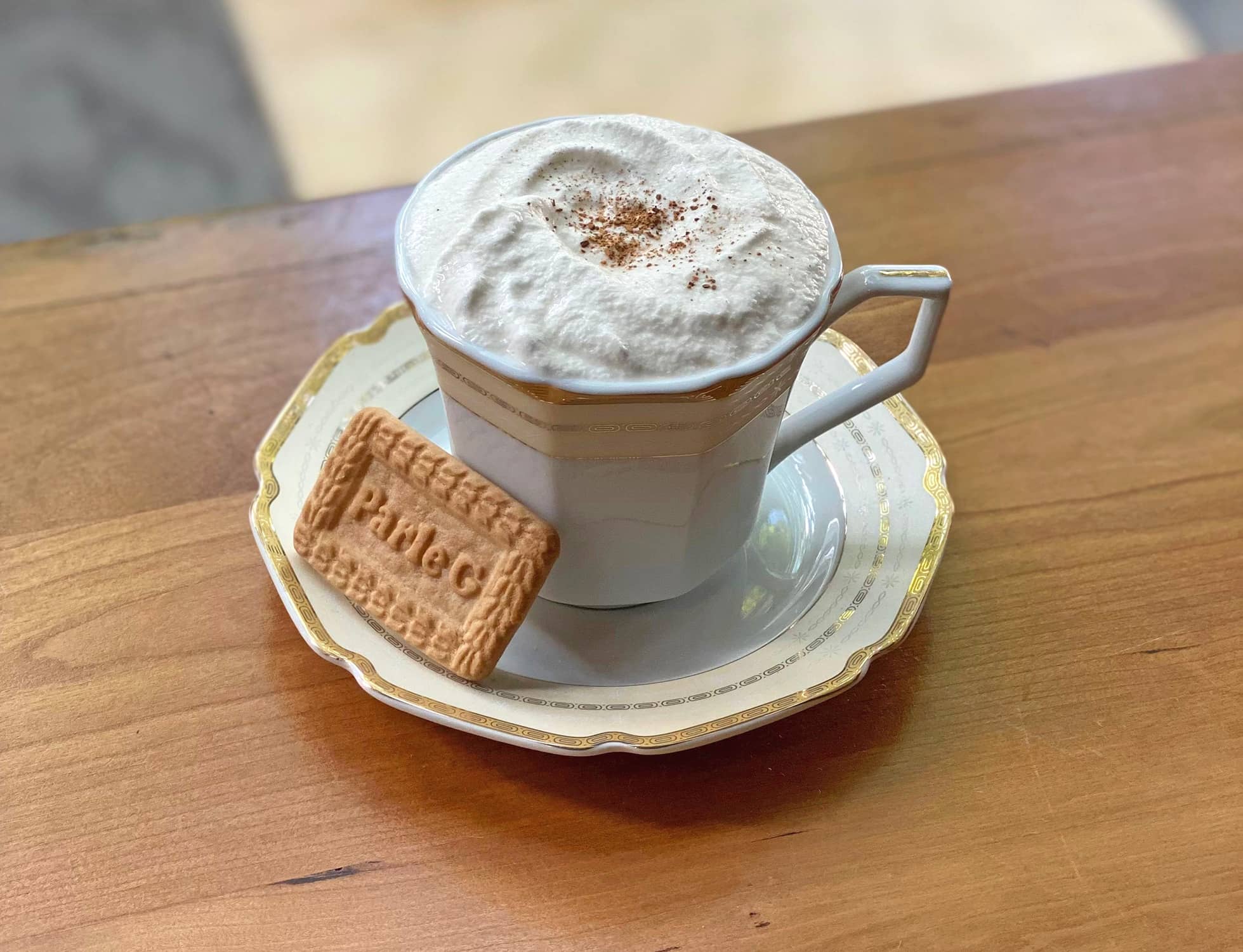 Chai and Biscuits clarified cognac milk punch