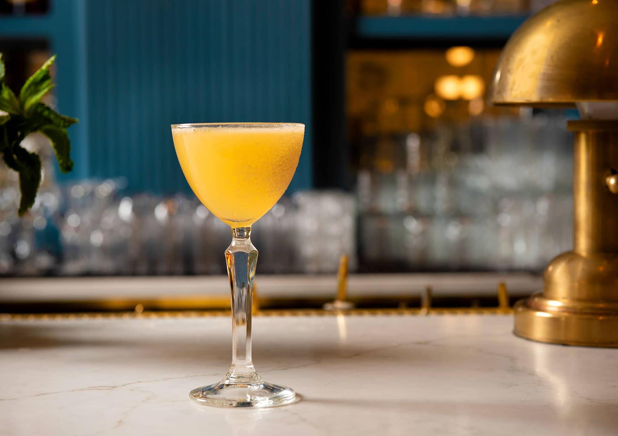 Chamomile-infused tequila cocktail: The Birds and the Bees