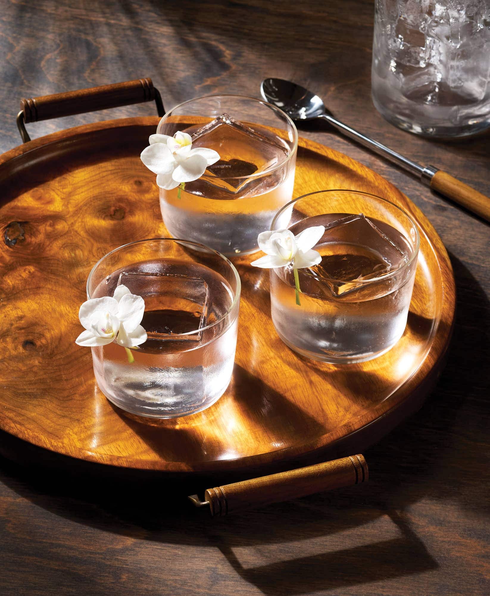floral shochu cocktail