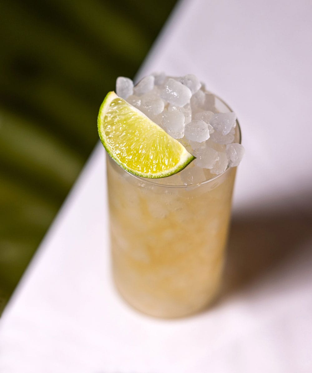 Assunita mezcal amaretto cocktail Saint Theo