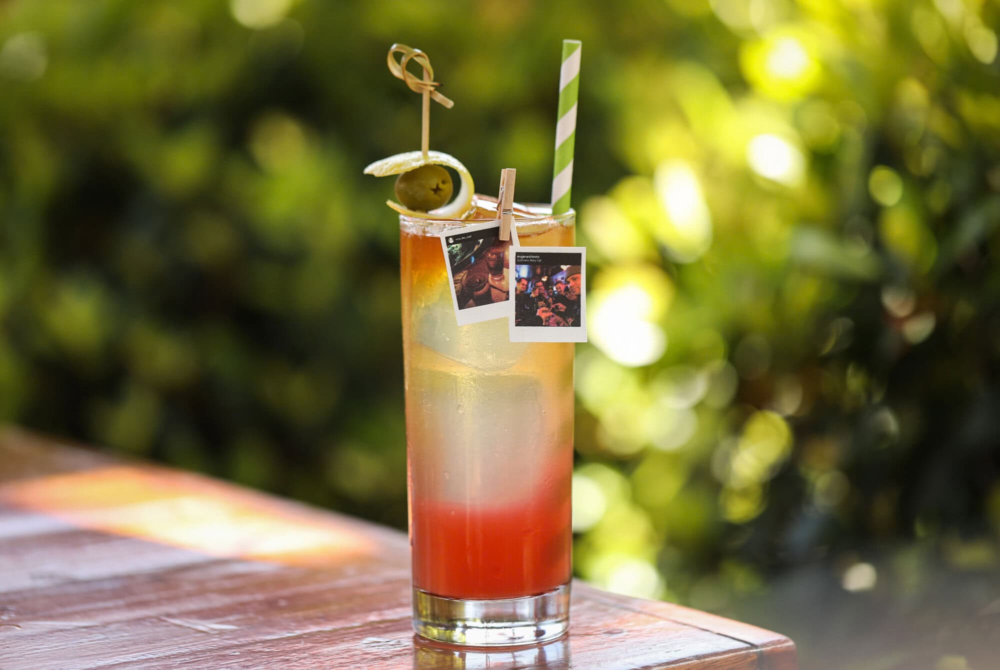 Basque cider cocktail