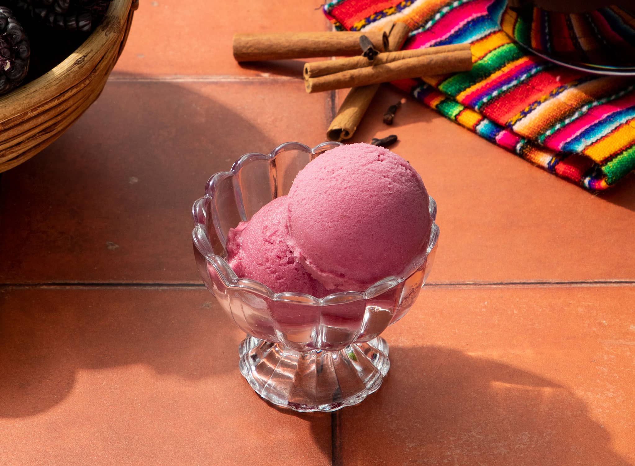 Wanderlust Creamery Chicha Morada sorbet
