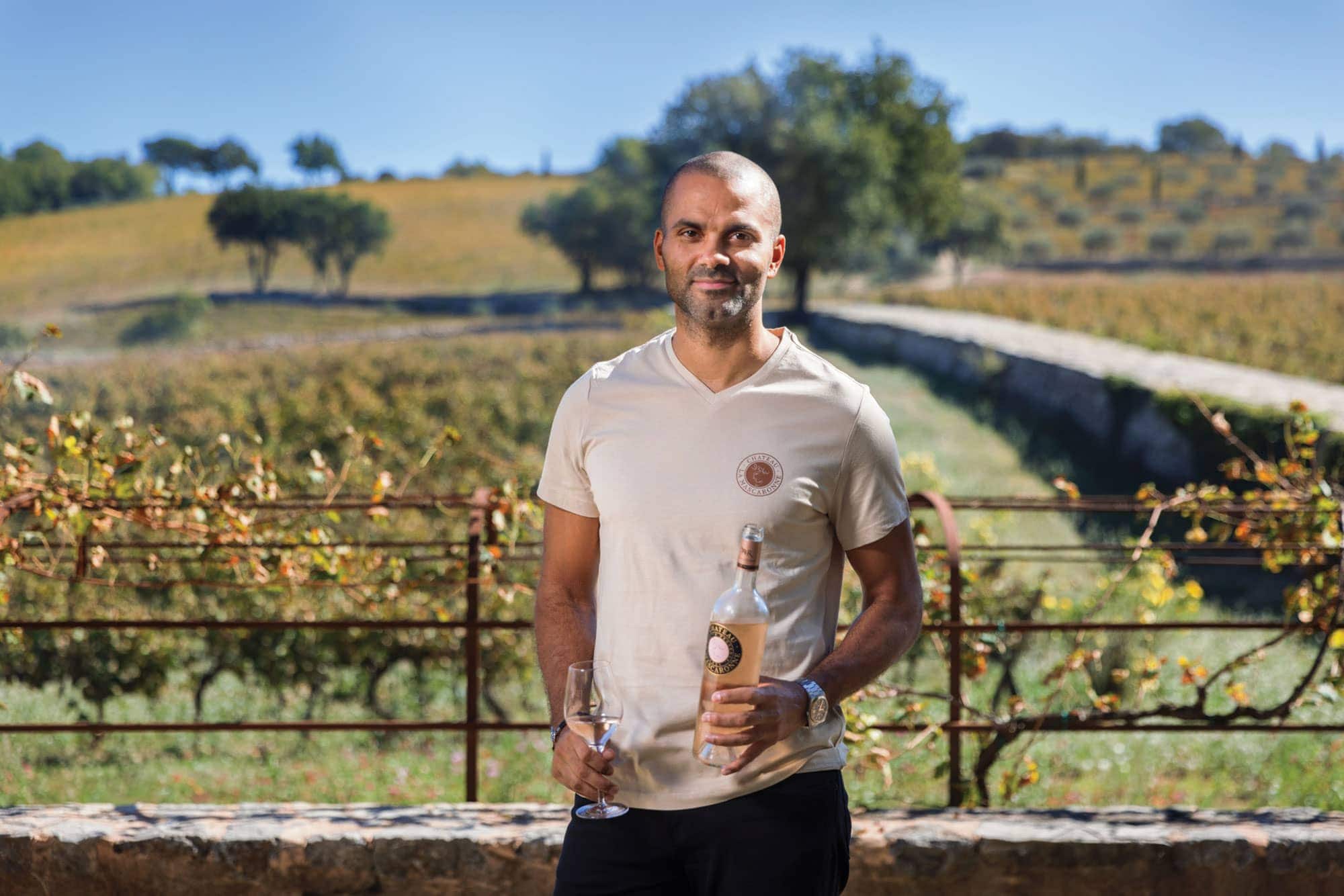 Tony Parker courtesy of Chateau La Mascaronne