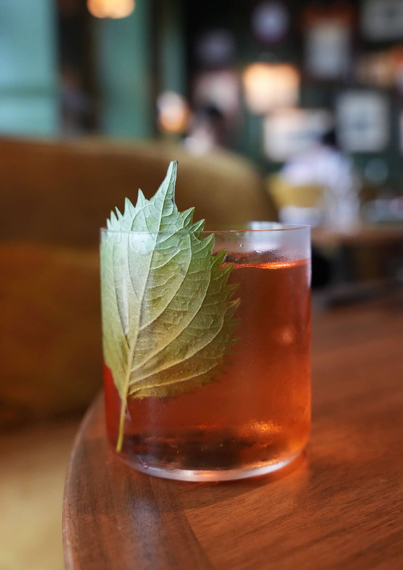 Shiso and Shochu Negroni