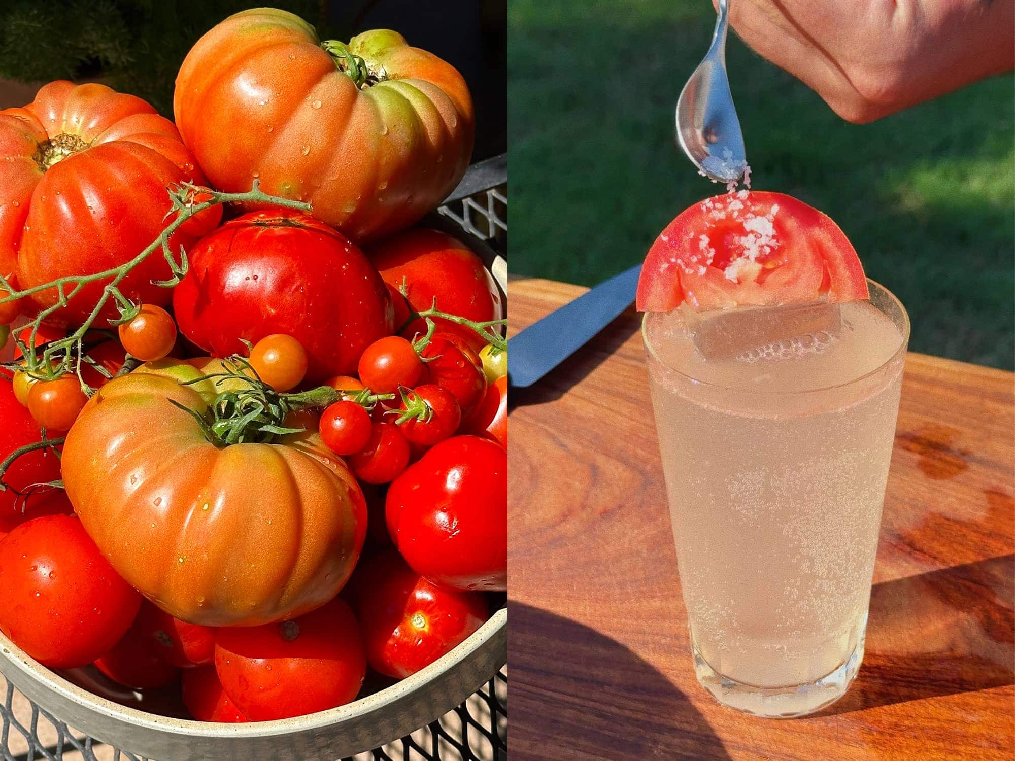 Tomato Paloma by Very Good Drinks farm to glass late-summer cocktail ingredients
