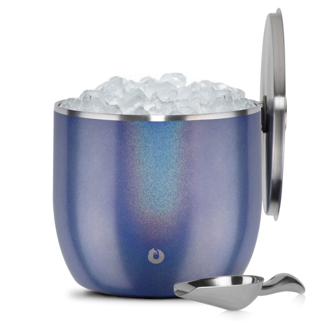Snowfox Extra Large Ice Bucket with Lid and Ice Scoop