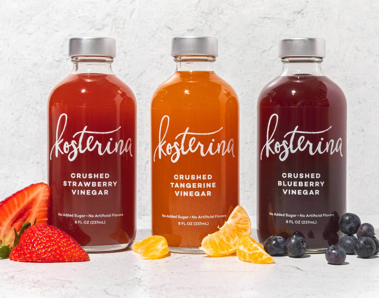 Kosterina Crushed Fruit Vinegar Trio