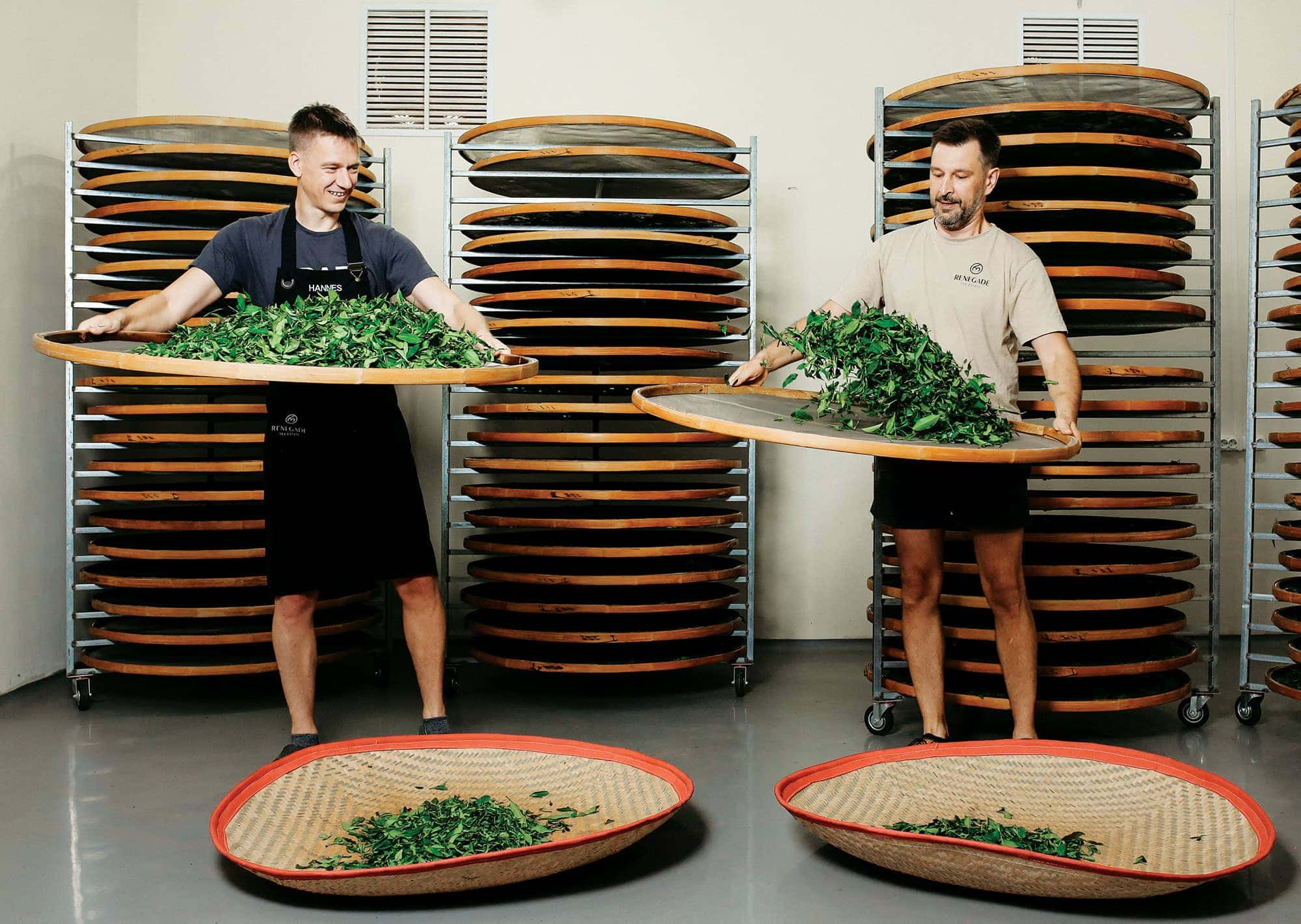 Renegade Tea Estate co-founders Hannes Saarpuu and Tomas Kaziliunas