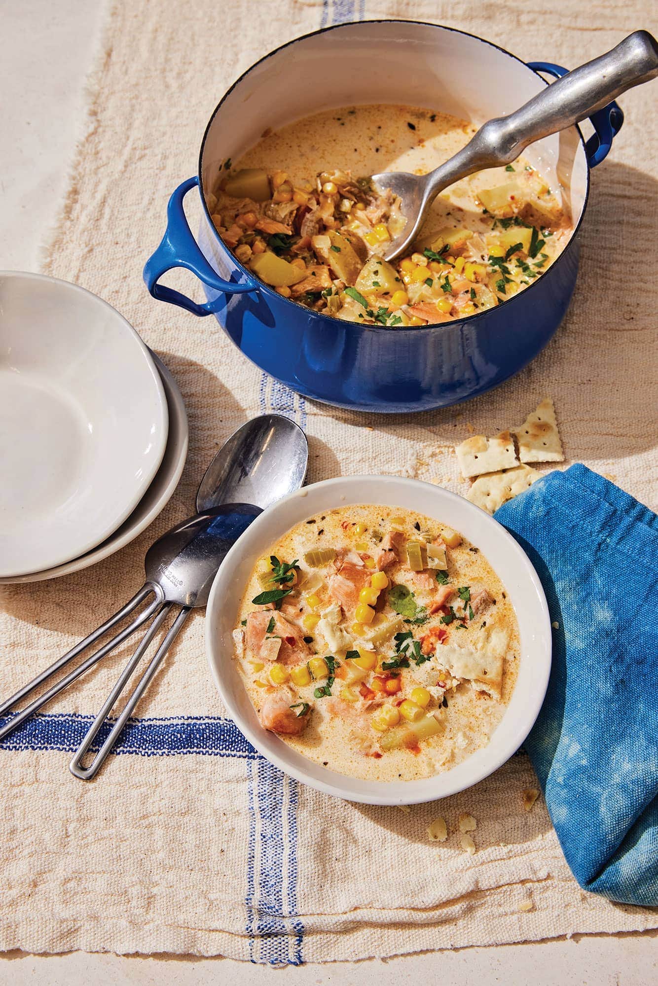 smoked salmon chowder