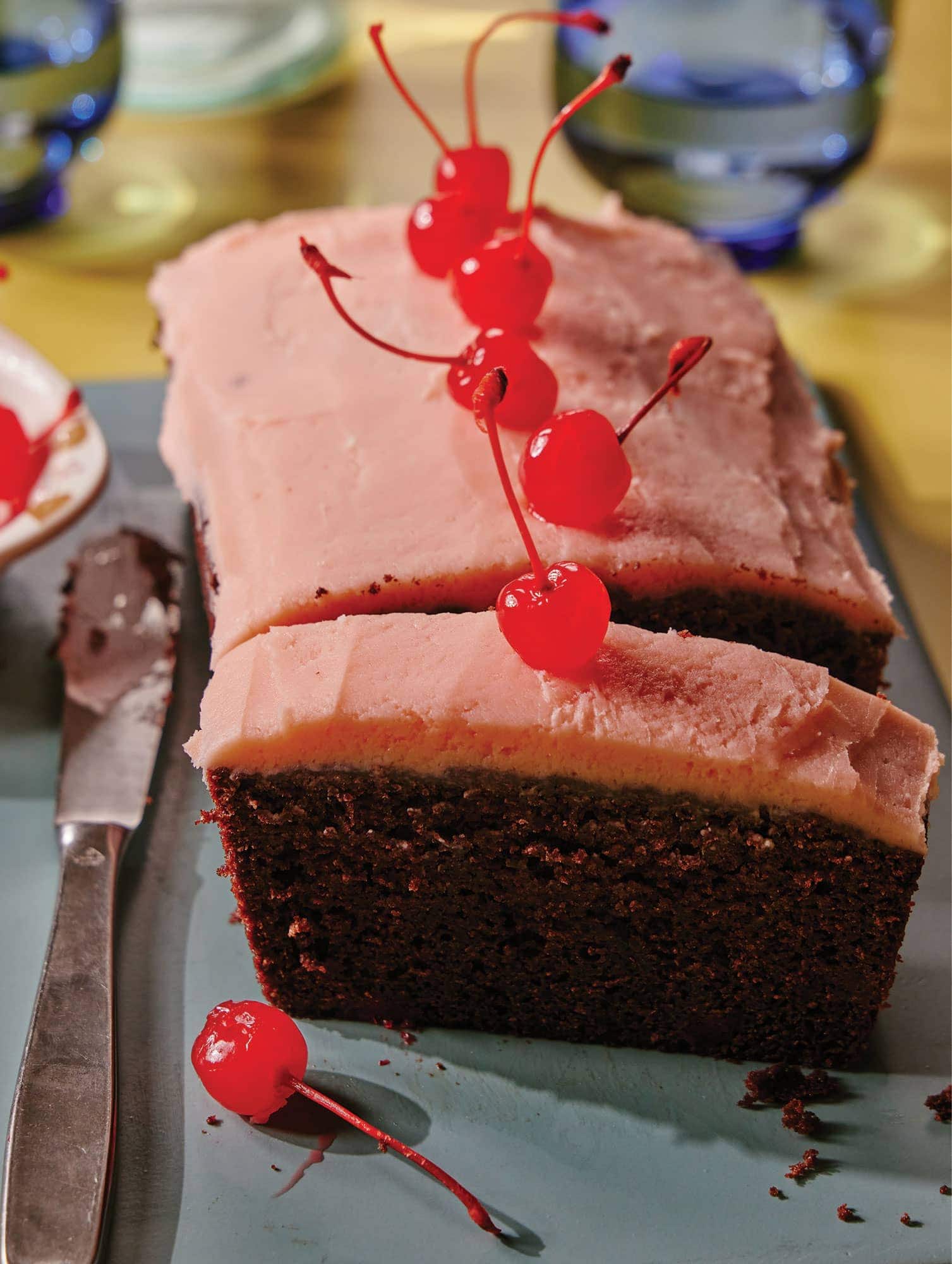 Chocolate cherry soda cake