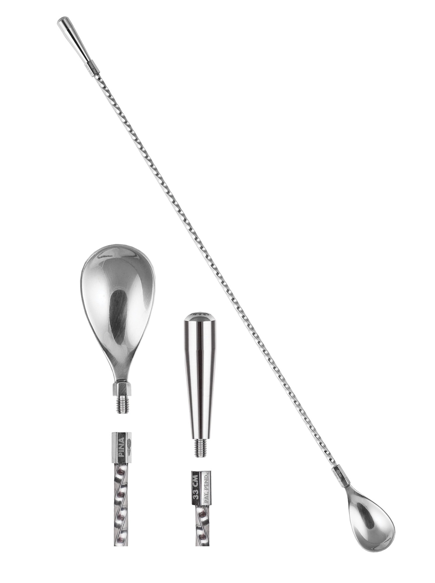 The Piña Totem Customizable Cocktail Spoon