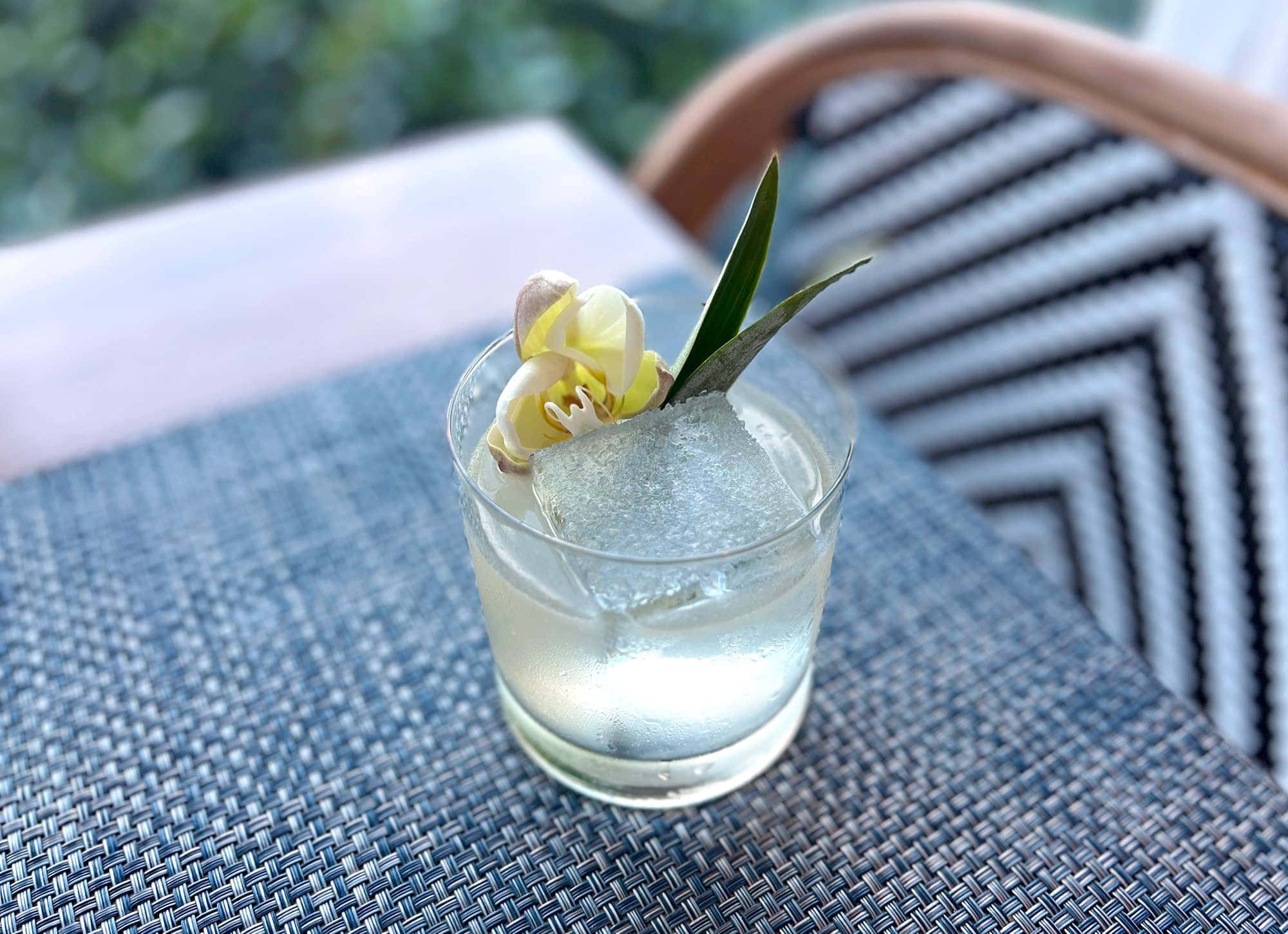 Coconut-washed rum cocktail