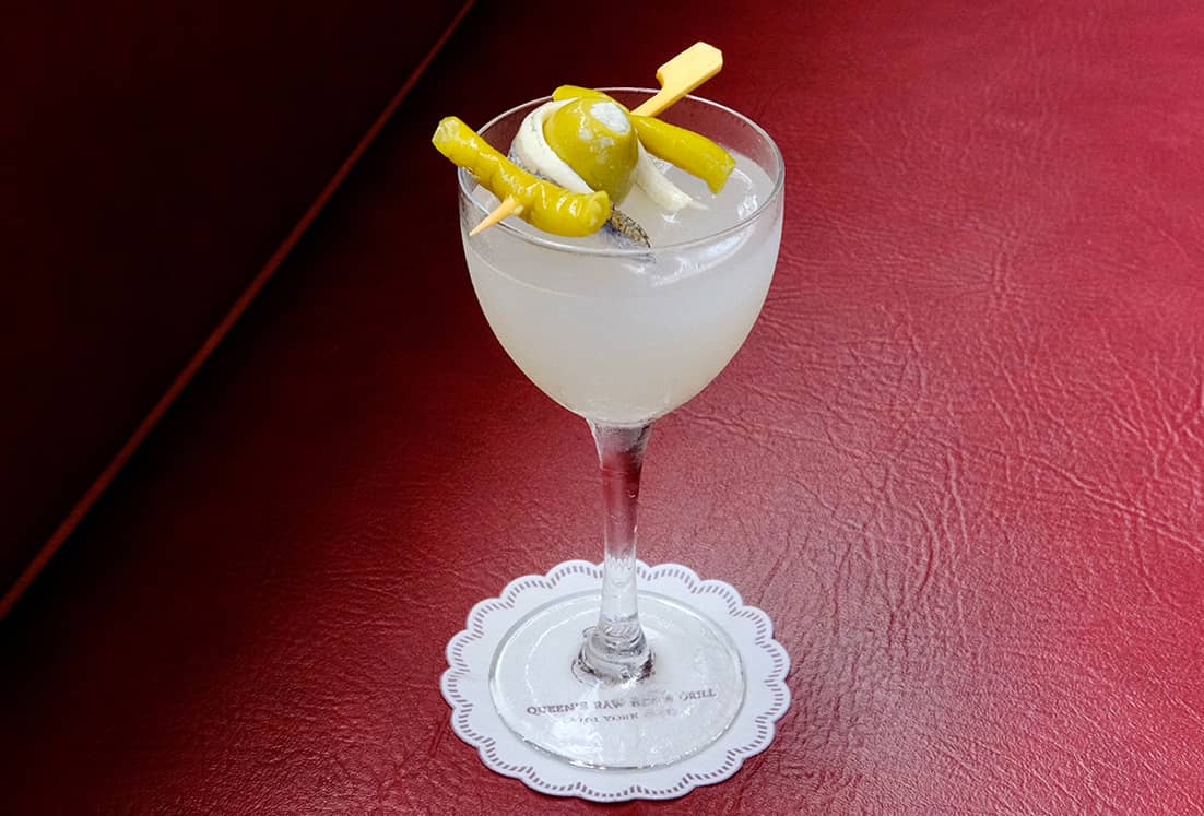 Queen's Swashbuckler Martini: Oyster Martini
