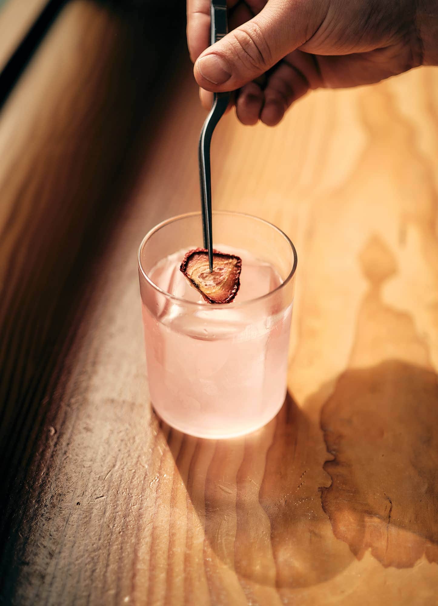 white strawberry Negroni