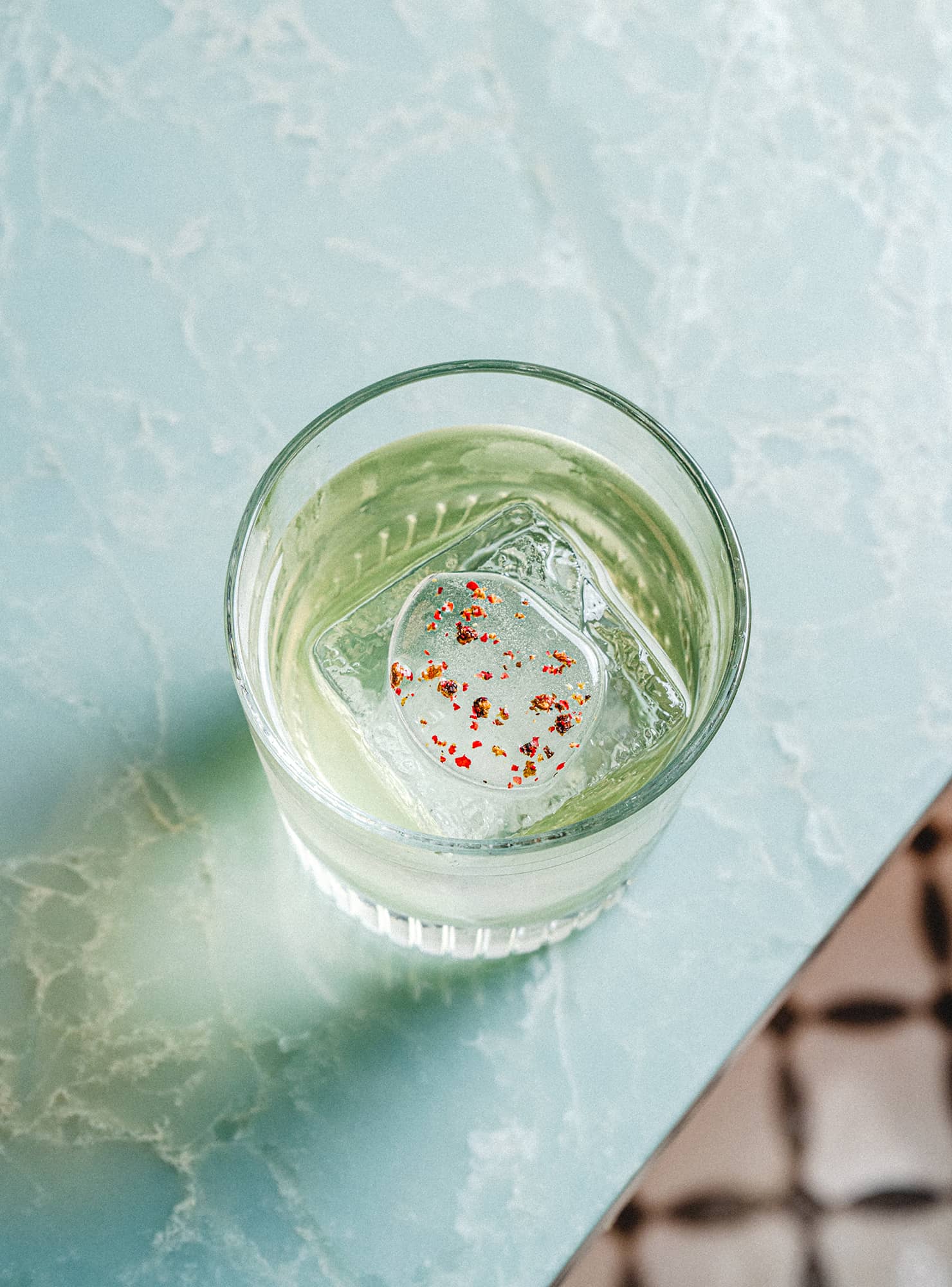 Clarified tequila milk punch