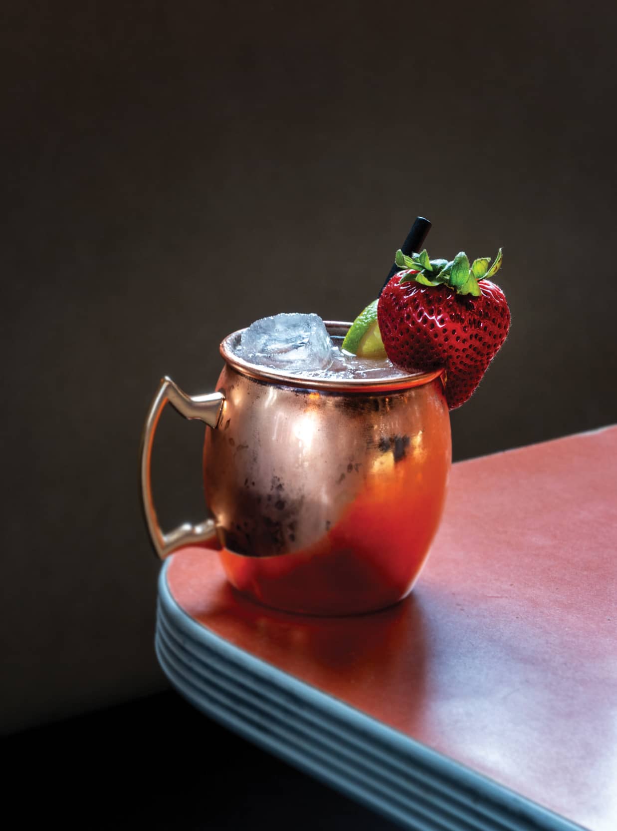 Strawberry-Rhubarb Mule