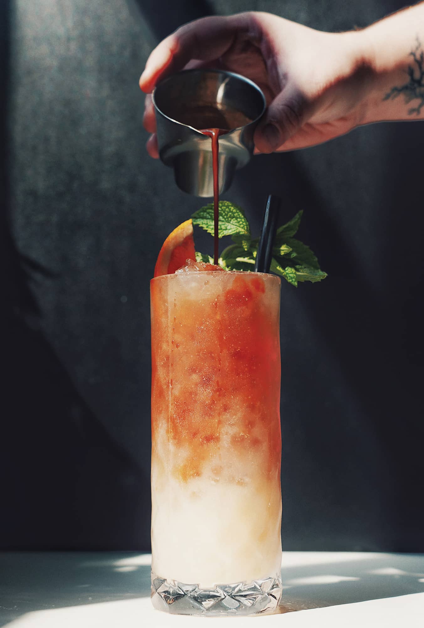 Navel Duties, a spirit-free Mai Tai riff by Morgan Eckroth