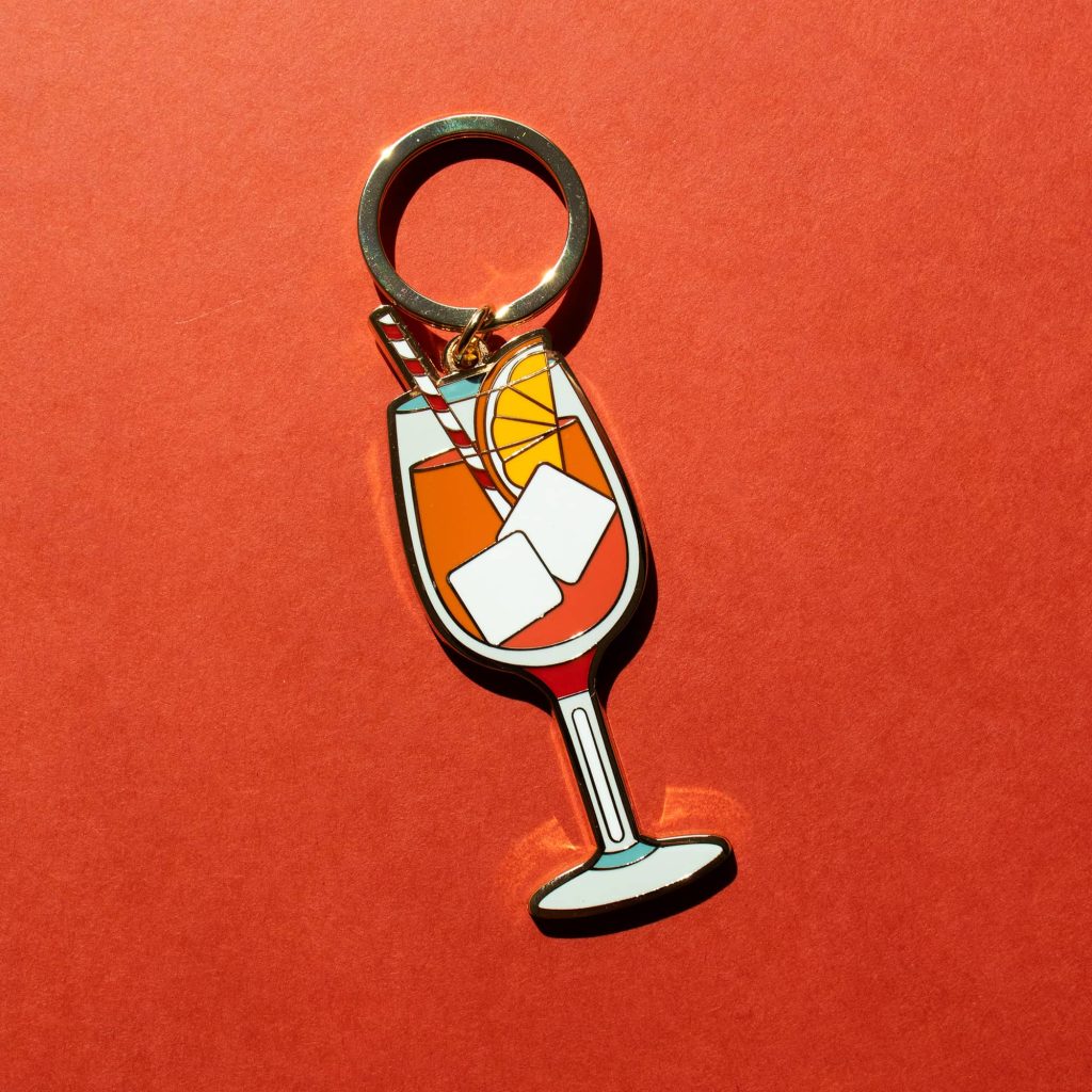 Aperol Spritz keychain
