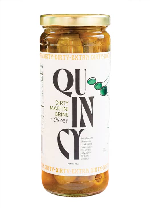 Quincy Dirty Martini Brine + Olives