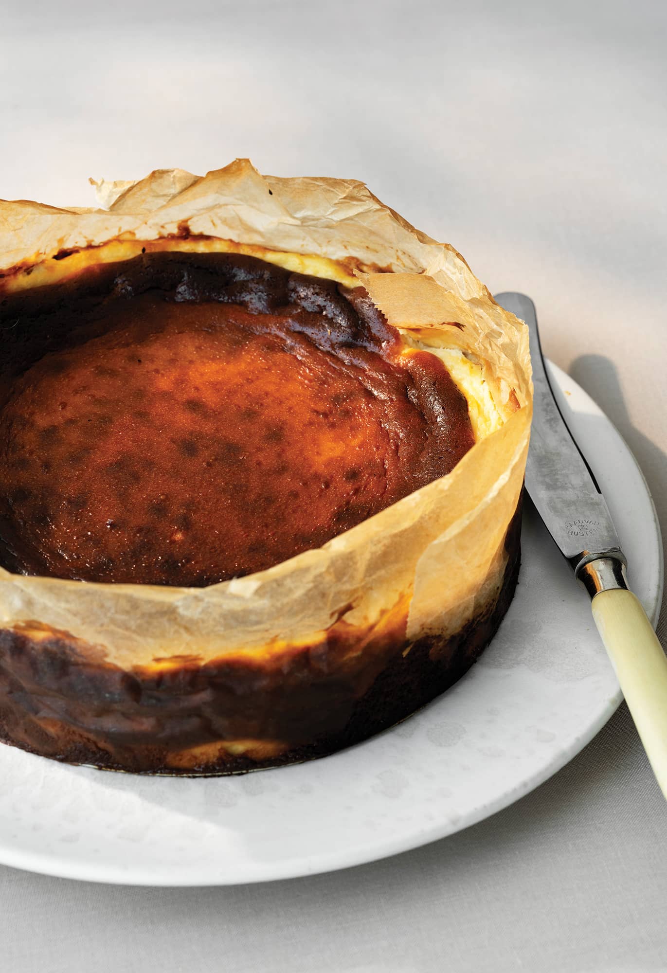 Elderflower Basque Cheesecake